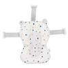 Baby Bath Seat Cushion Floating Safe Foldable Adjustable Infant Bath Supporter for Newborn White