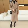 Женское пальто из 100% шерсти TIDENOVEL Осеннее шерстяное длинное пальто Ручной работы Пальто-бушлат Зимняя теплая шерстяная длинная куртка Пальто