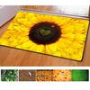 Fashion Bedroom Floor Mats Slip Resistant Entrance Doormate Pad Sunflower Carpets