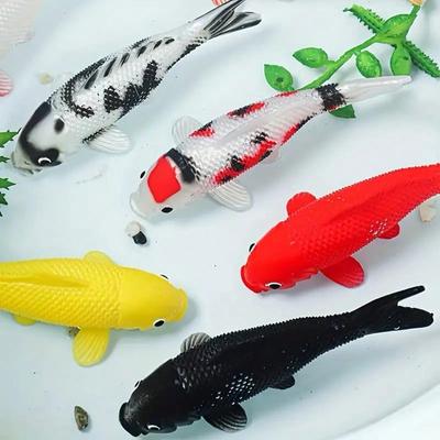 2 шт. Красочные искусственные рыбки кои для аквариумов, Реалистичный дизайн в красном, золотом, желтом, белом цвете, Улучшают эстетику акваскейпа