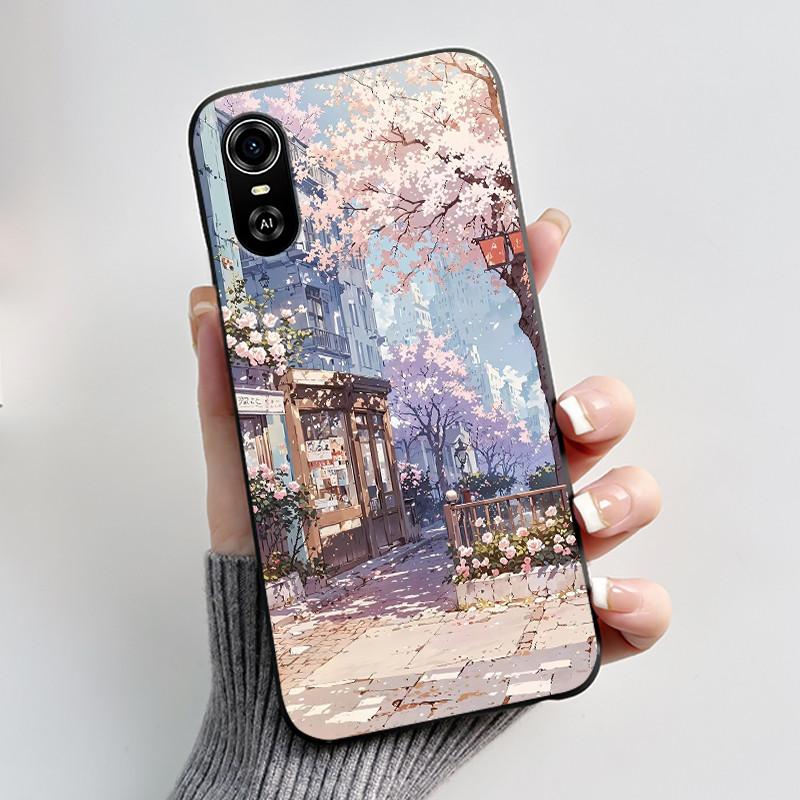 Для ZTE Blade A31 Plus / BladeA31 Чехол Матовый Черный Эстетичный Роскошный Милый Крутой Узор для Мальчиков Девочек Чехол Мягкий Силиконовый Задняя Крышка
