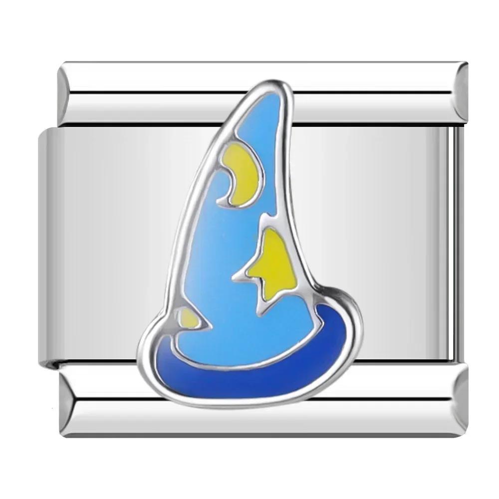 Hapiship Романтический Цвет Сердце Звезда Flwoer Тай Чи Итальянский Шарм Звенья Подходит 9 мм Браслет Из Нержавеющей Стали Ювелирные Изделия DIY Изготовление DJ597