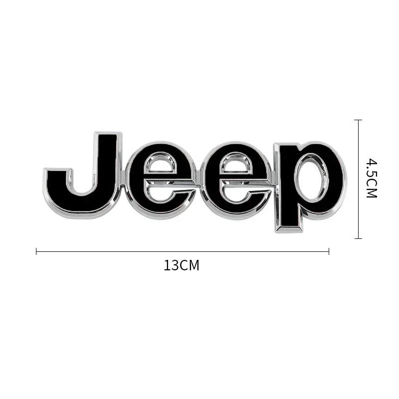 For Jeep 1Pcs Car Badge  Auto Trunk Metal s For Jeep Renegade Compass Grand Cherokee Wrangler Patriot Rubicon