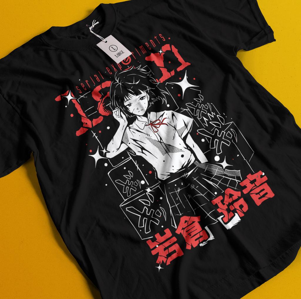 Serial Experiments Lain Shirt Iwakura Tshirt Masami Eiri T-Shirt Mens Womens Tees Top Alice Mizuki