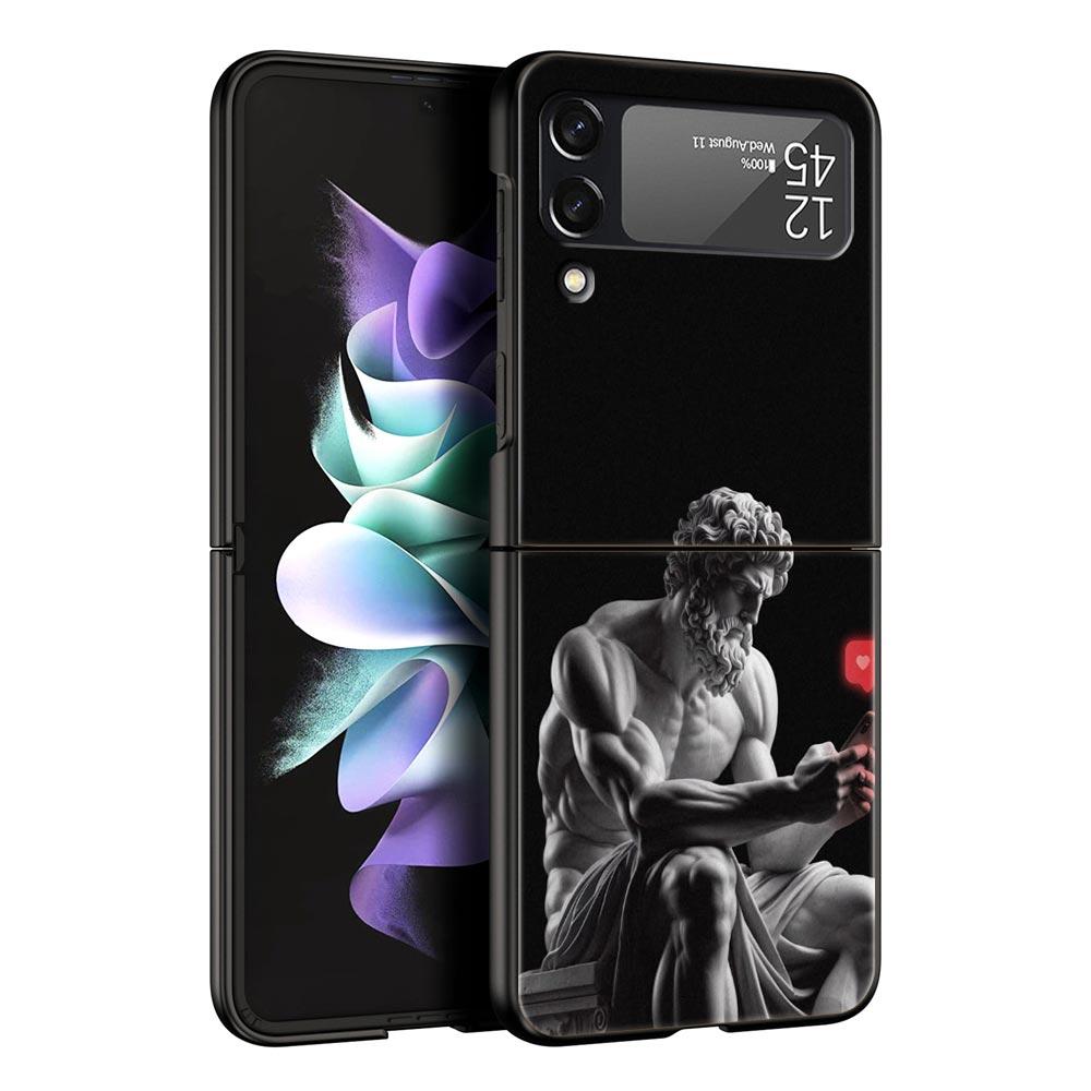 Древнегреческая скульптура Чехол для телефона Samsung Galaxy Z Flip3 Flip4 Flip5 Чехол-оболочка для Z Flip 3 4 5 6 7 Жесткая складная крышка