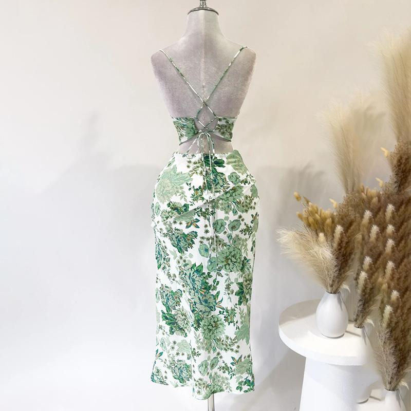 Осенняя женская мода длинная юбка в стиле светской львицы сексуальное облегающее платье с цветочным принтом