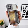 Роскошный мягкий чехол-кошелек с покрытием для iPhone 17 16 15 14 Plus 13 12 11 Pro Max Air Прозрачный ударопрочный чехол