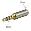 Gold 3.5mm Male To 2.5mm Female Stereo Audio Headphone Jack Adapter Converter