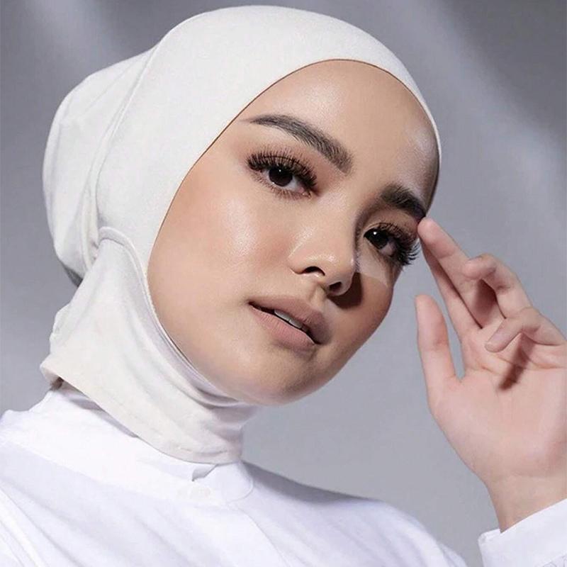 Модный мусульманский хиджаб, шапки, сплошной подшлемник, женская вуаль, модальный хлопок, хиджаб, мусульманский шарф, тюрбан, головной убор, женские хиджабы, исламская шляпа