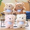 Cute Cute Bib Bear Pendant Plush Toy Doll Bear Bag Hanging Keychain Doll Doll