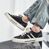 Canvas Men's Shoes Summer Breathable Versatile Niche Design Sense Japanese Casual Board Shoes Junior High School Students Black Sports Tide Shoes