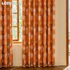 1 шт. LOZUJOJU Шторы в европейском стиле с принтом оранжевых тюльпанов, полностью затемняющие шторы для спальни, гостиной, балкона, окна для декора дома