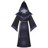 Fantasy Wizard Robe Cosplay Costume For Halloween And Stage Performances In Polyester Material