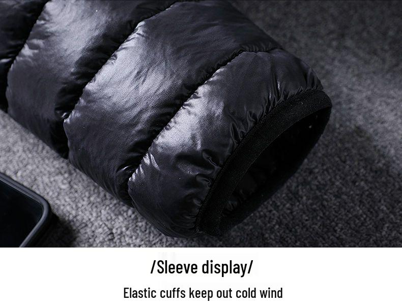 Мужская легкая хлопковая куртка с капюшоном 2023 года, теплая зимняя верхняя одежда