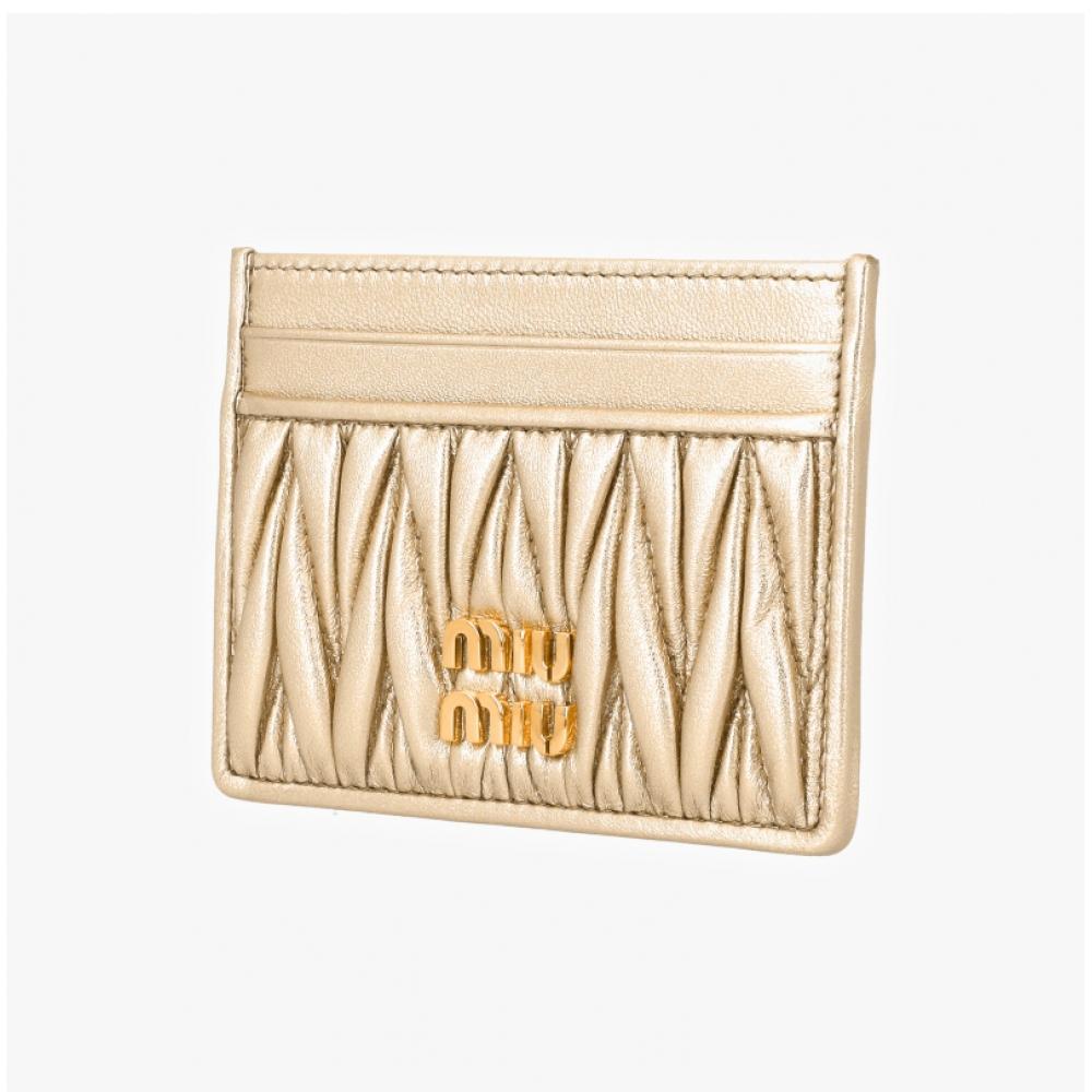 Miu Miu 5mc076 Afpp F0846 Materasse Nappa Card Holder