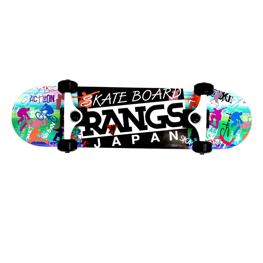Скейтборд RANGS R1, Белый, 7.25" x 28", Полный комплект с полиуретановыми колесами
