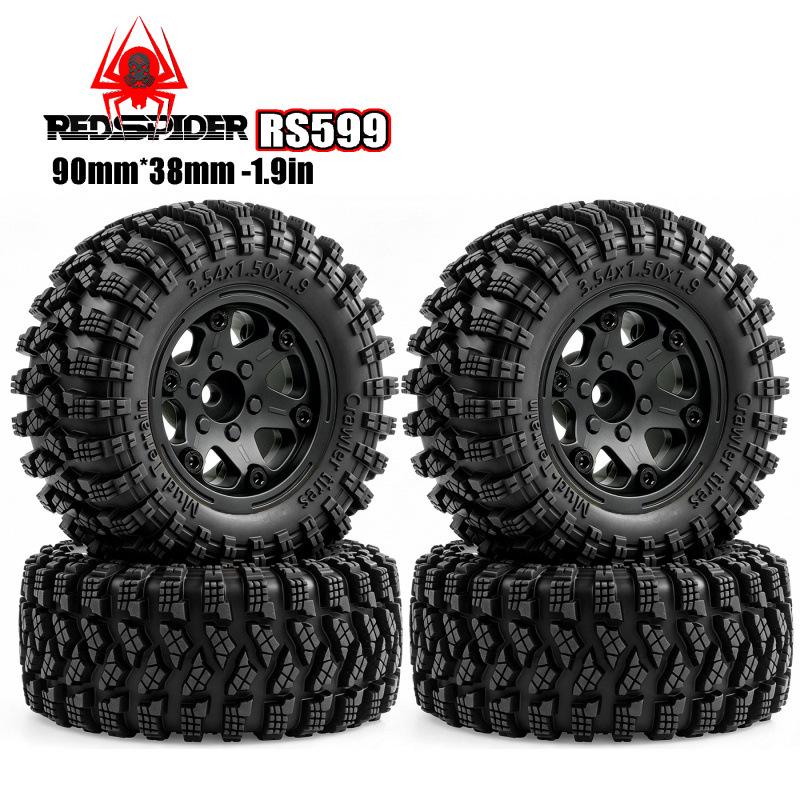 Off-Road Remote Control Car with 90mm Voodoo Tires & 1.9 Six-Spoke Plastic Wheels