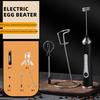Electric Milk Frother Rechargeable Egg Beater 3 Speeds Wireless Egg Whisk Handheld Foam Maker for Latte Cappuccino