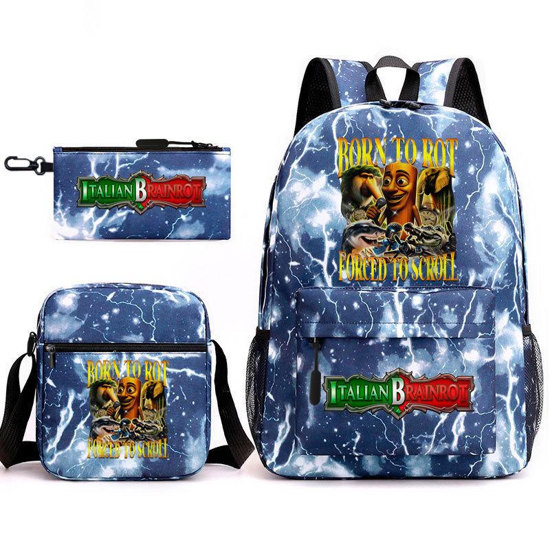 American Shanhaijing Backpack Student School Bag Shoulder Bag