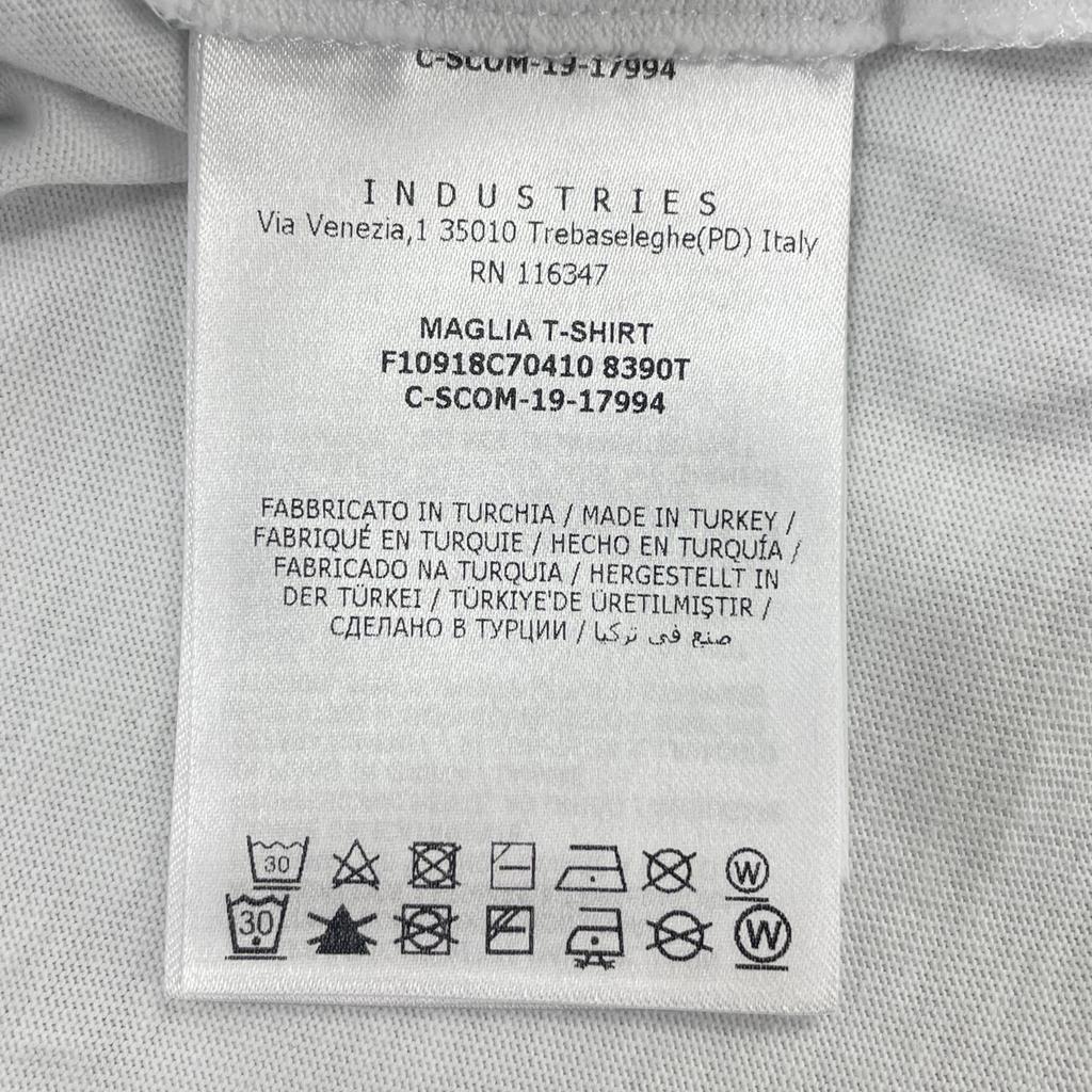 MONCLER S MENS Short sleeve T-shirt White  Model F10918C70410 8390T