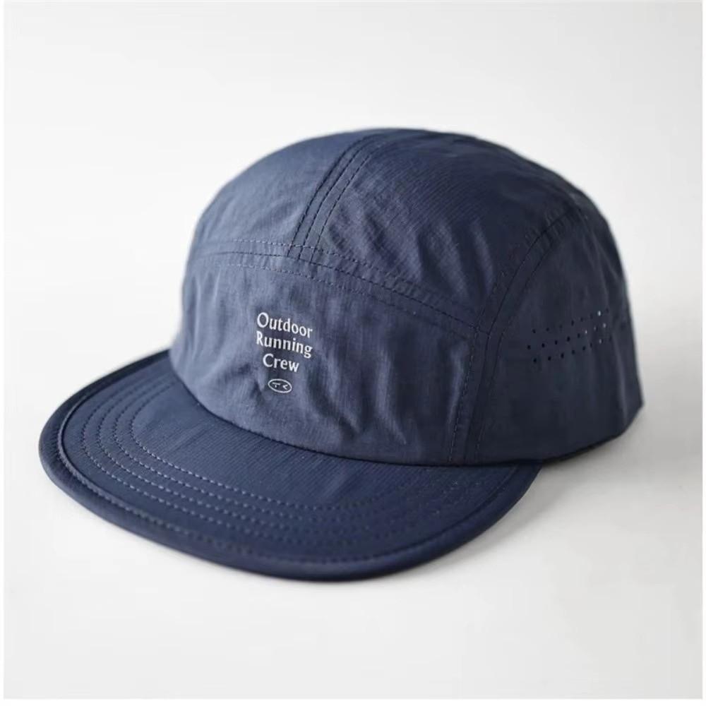 Color Block Quick-drying Baseball Caps Mesh Sun Hat Fashion Flat-brim Sports Cap Outdoor Sports