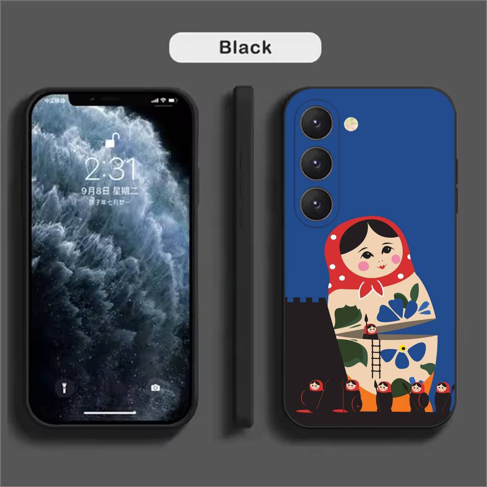 Матрешка Арт Русский Чехол для Телефона Для Samsung Galaxy A52 A42 A32 A22 A12 A02S A72 A73 A51 A41 A31 A21S A71 A40 A30S A20S