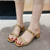 Fashion 2025 Summer New Stylish Comfortable Sandals Sexy Elegant Stylish Slippers Zapatillas Mujer