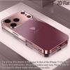 TBeLove 2DПлоская Для iPhone 17 18 16 15 14 13 12 11 Pro Max XS XR 8 7 Plus Чехол для телефона Ударопрочный Защитная задняя крышка