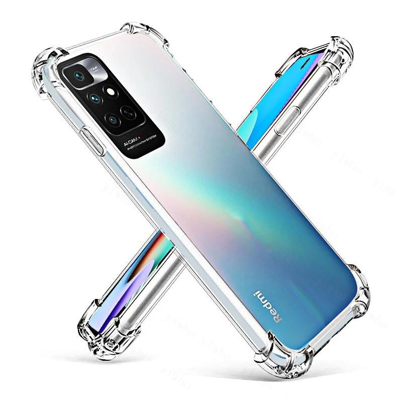 Прозрачный чехол для Xiaomi Redmi Note 14 13 12 11 10 9 8 7 Pro 12S 11S 10S 9S 8T 14C 13C 12C 10C14T 13T 12T 11T 10T 9T Pro F3 F4 GT F5 F6 Pro C65 C75