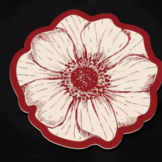 Подставка из диатомита в форме цветка, термостойкая, нескользящая, коврик для стола, быстро впитывающий воду, для кухни, обеденного стола, декоративный домашний декор