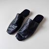 New Outer Wear Bag Head Half Slippers Small Fish Mouth Soft Leather Muller Shoes.cm Low Heel Thick Heel Muller Shoes