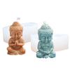 3D Maitreya Silicone Candle Mold Diy Church Buddha Making Plaster Epoxy Resin Aroma Soap Chocolate Baking Molds Home Decoration
