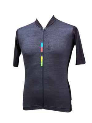 Santini Classic UCI Rainbow - Тренировочная джерси для весны/лета, мужская, черная