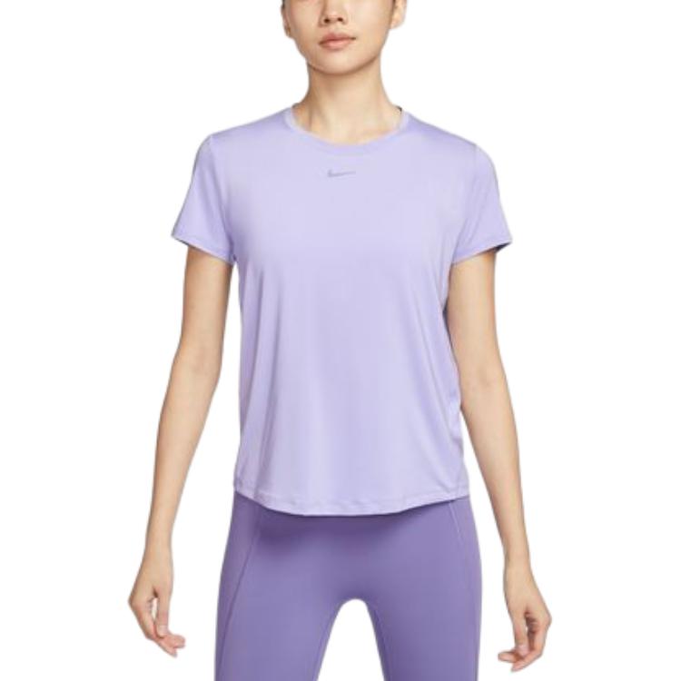 Новая женская футболка Nike Dri Fit фиолетовая FN2799-533