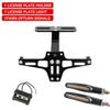 For Yamaha MT07 MT10 For Kawasaki Z750 Z800 For BMW R1200 Accessories Motorcycle License Plate Holder and LED Turn Signal Light