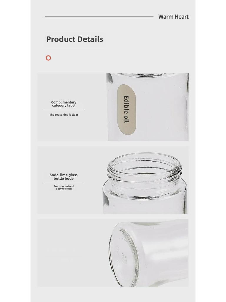 Kitchen Seasoning Set: Salt, MSG, Oil Pots & Storage Jars Combo