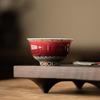 Chinese Dunhuang Teacups Household Teaware Red Master Cup Kung Fu Tea Set Tea Ceremony Drinkware Porcelain Mugs Vintage Bowls