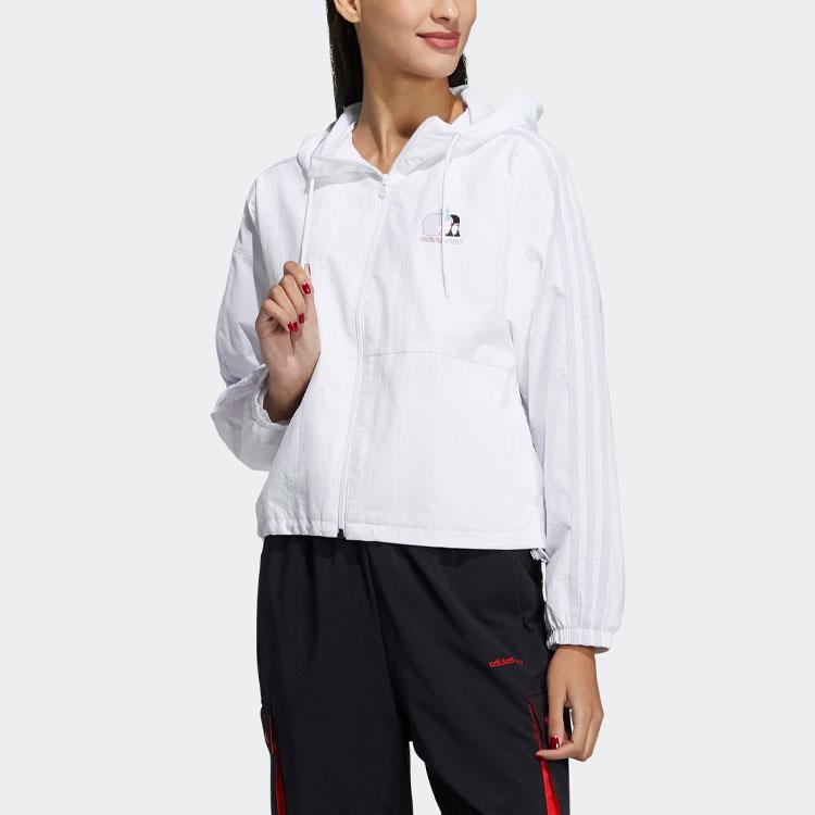 adidas Женские куртки Neo Белые С капюшоном Умеренные Другое H45099