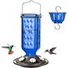 Hanging Glass Hummingbird Feeder, Outdoor Bird Leak Proof Base Feeder, Six Feeding Ports, Suitable For Outdoor Garden Decoration