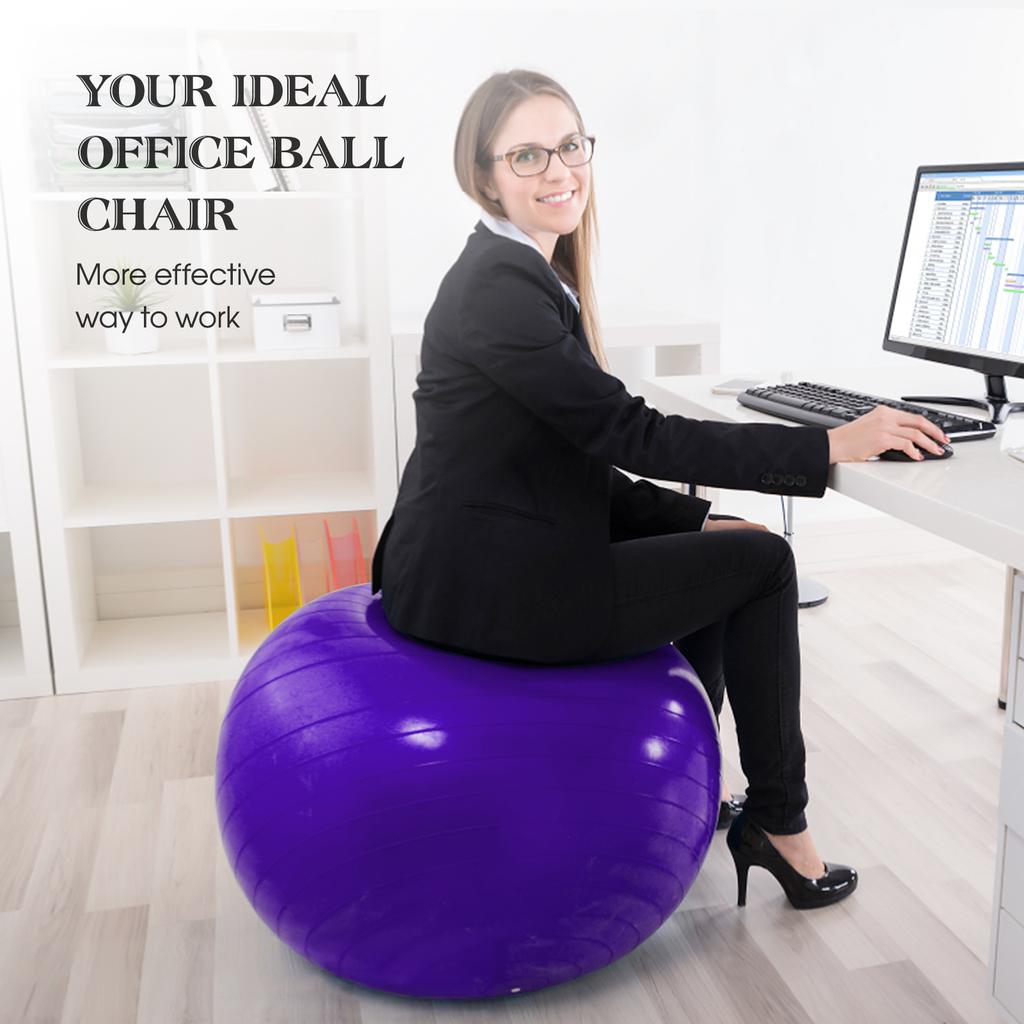 Взрывозащитный фитнес-мяч для йоги и пилатеса с воздушным насосом