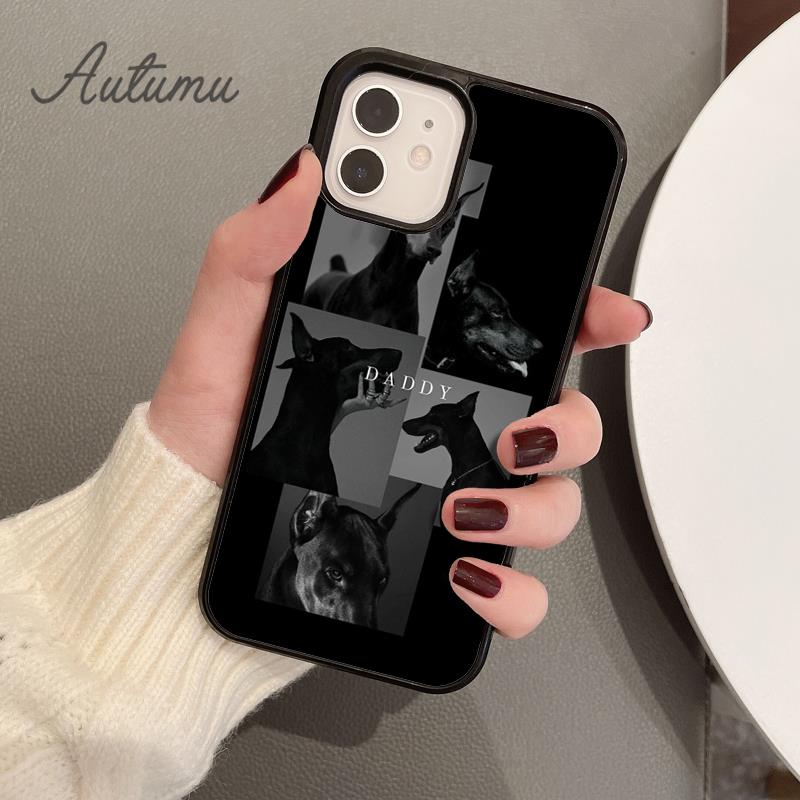 Doberman Pinscher Dog Phone Case for iPhone 11 12 13 14 Pro Max Mini X XR XS SE 2020 6 7 8 Plus Samsung Galaxy S21 S22 Shell