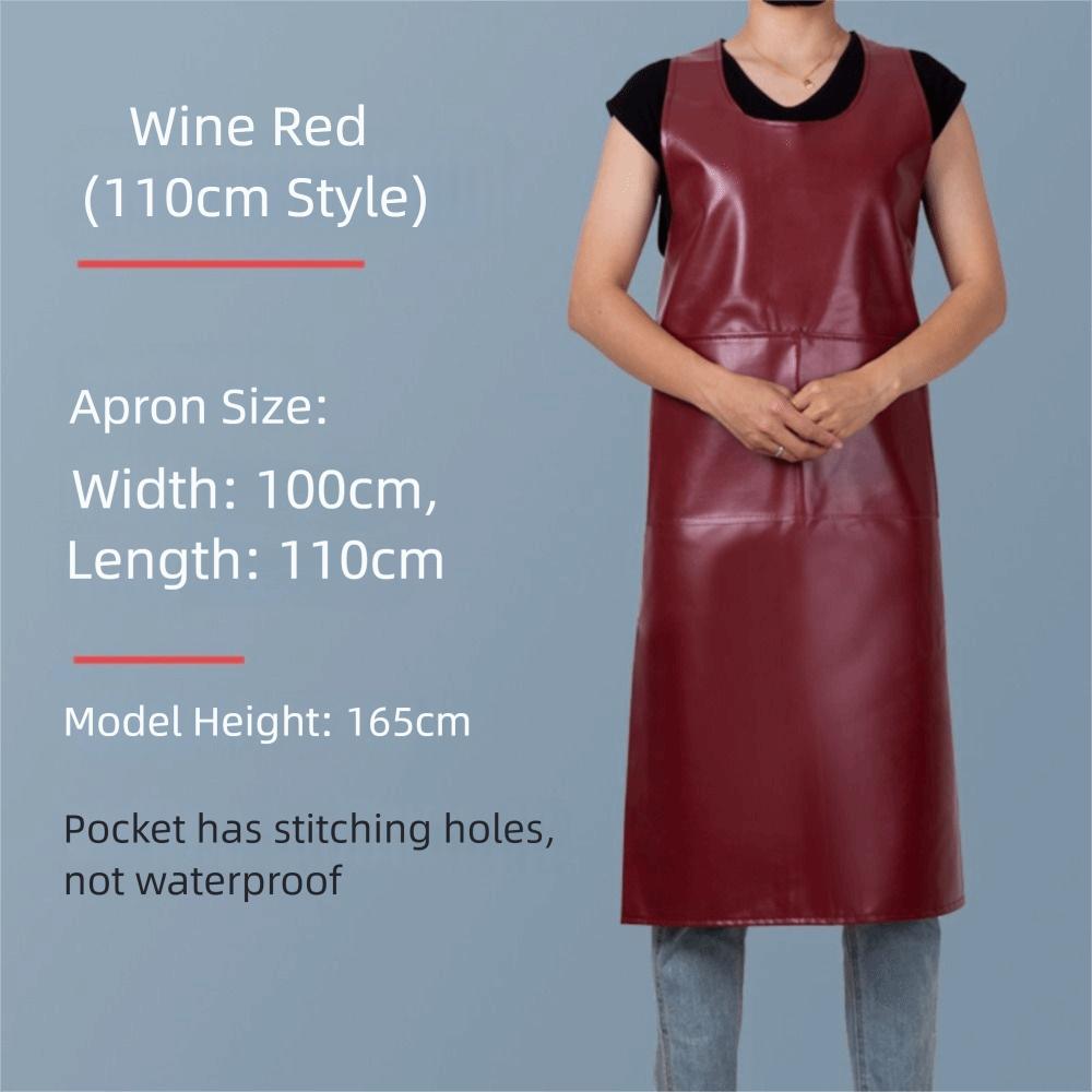 Oil-proof Work Smock Waterproof Cooking Work Clothes Durable Kitchen Apron  Lab Work
