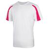 Mens Contrast Cool Sports Plain T-Shirt