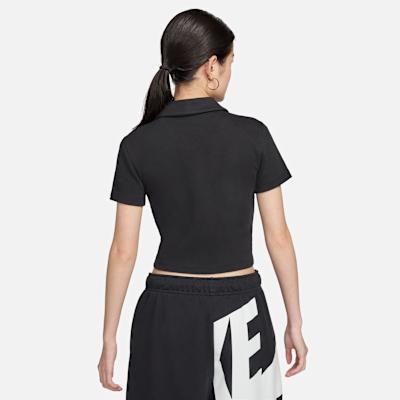 Nike Спортивная одежда Базовое поло Женское Черное