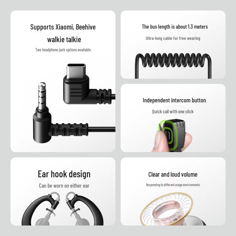 BeeBest Walkie-Talkie Earpiece H2 (CN version)