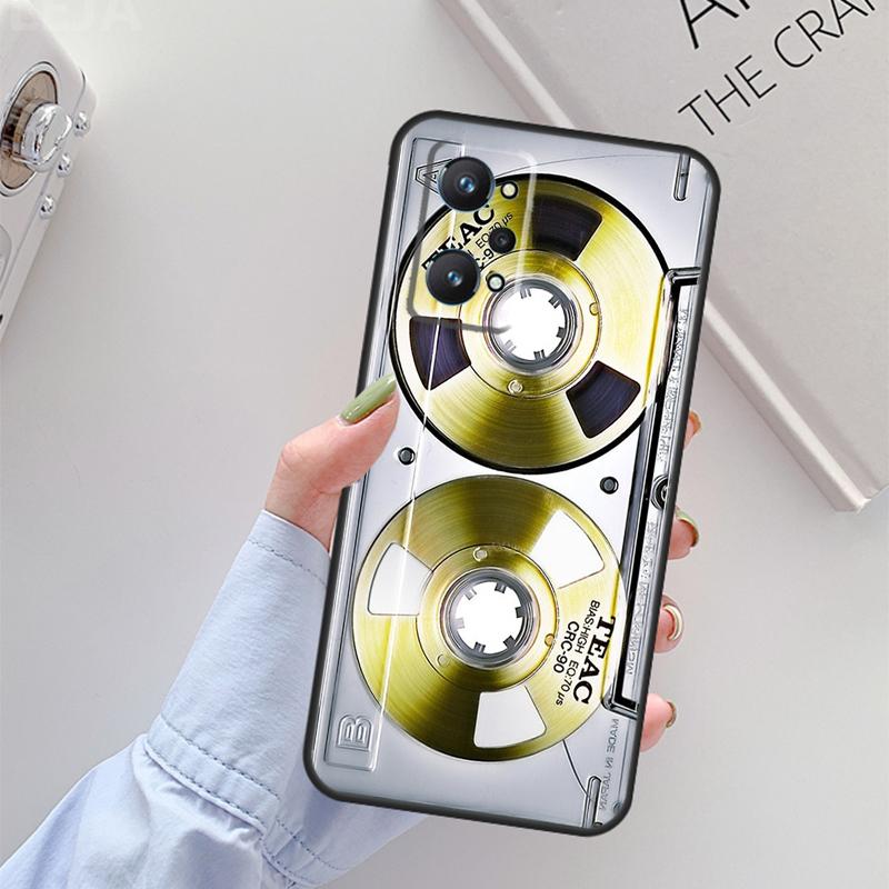 Ретро-кассетная лента Для Realme 14 12 10 11 13 Pro Plus GT 6 6T 5 GT7 Pro C61 C55 C51 C21Y C25S C67 C75 C53 Чехол