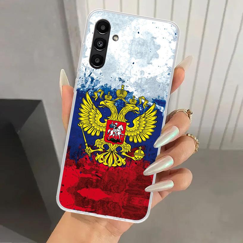 Россия Русские Флаги Герб Чехол для Телефона для Samsung Galaxy A16 A26 A36 A56 A15 A25 A35 A55 A14 A24 A34 A54 A13 A23 A33 A53 A05S A