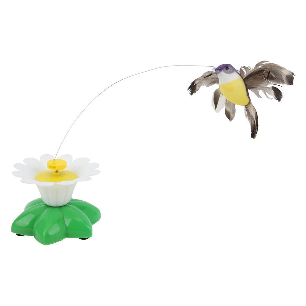 Electric Flying Movement Flying Bird Butterfly Cat Toy Lifelike Cat Toy for Indoor Cats