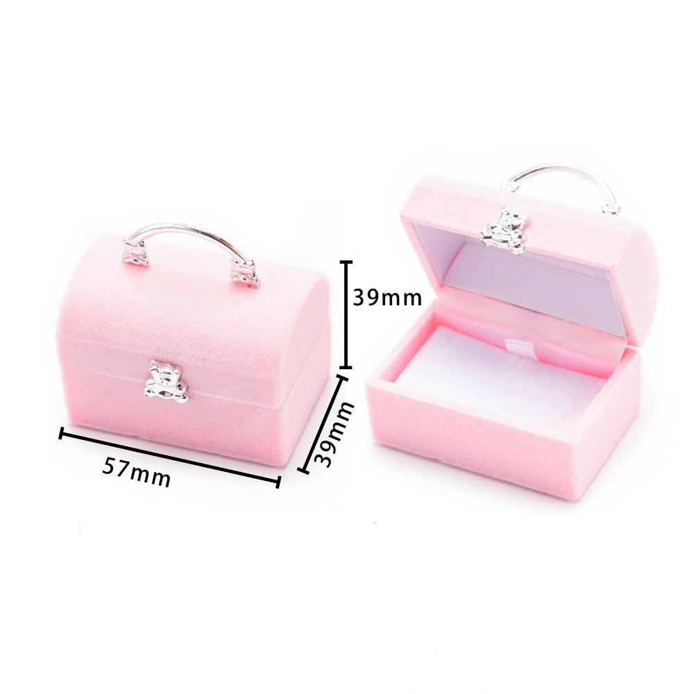 Lovely Design Jewelry Box Velvet Material Jewelry Storage Case Display Display Holder  Gift Giving