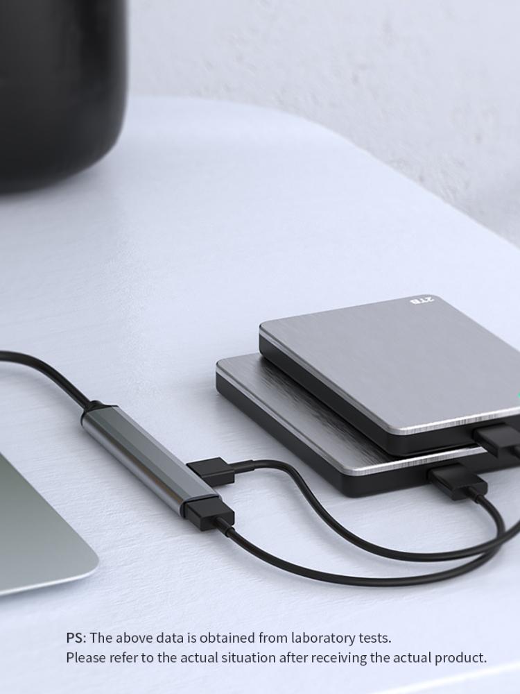 Расширения мини-USB-концентратора, 4-портовый USB-концентратор 3.0, концентратор 2.0, USB-адаптер, станция, ультратонкий портативный концентратор данных, USB-разветвитель